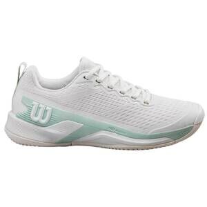 NEW WILSON women's rush pro 4.5 shoe in white/surf spray